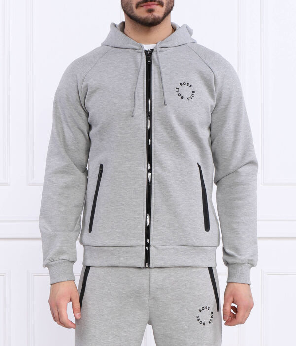 Свитер свисающий 2 Regular fit Boss Green, серый 
Свитер свисающий 2 Regular fit Boss Green, серый