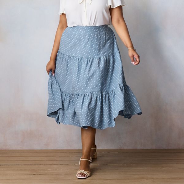 Пышная миди-юбка с тремя ярусами Lc Lauren Conrad, цвет blue gilda dot
Пышная миди-юбка с тремя ярусами Lc Lauren Conrad, цвет blue gilda dot