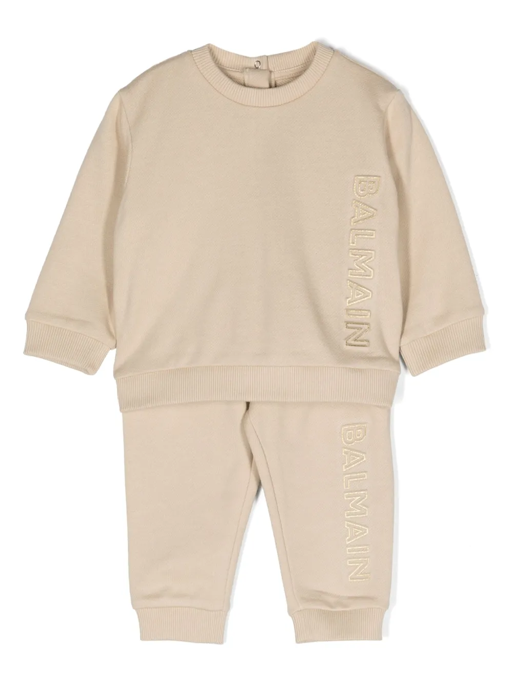 Спортивный костюм с логотипом Balmain Kids, нейтральный
Спортивный костюм с логотипом Balmain Kids, нейтральный