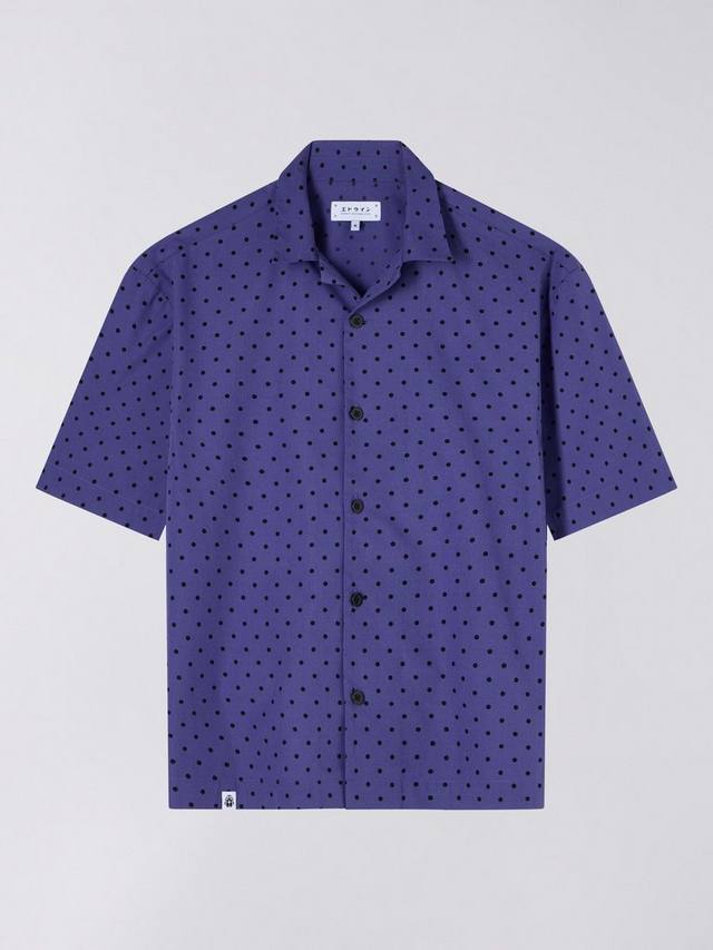 Хлопковая рубашка с коротким рукавом Saga в горошек Edwin, Skipper Blue
Хлопковая рубашка с коротким рукавом Saga в горошек Edwin, Skipper Blue