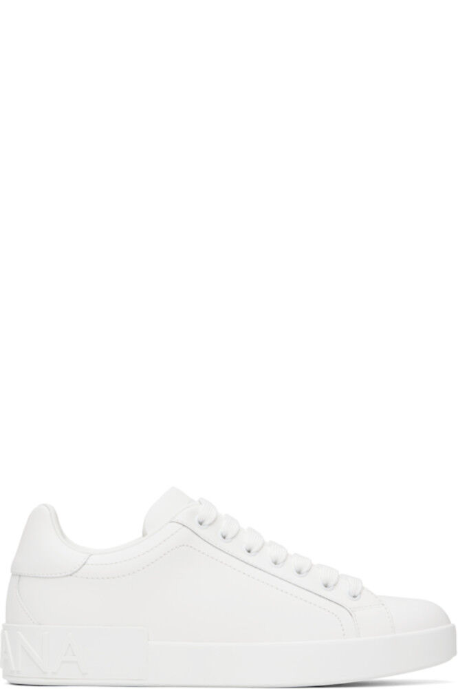 Белые кеды Portofino из телячьей кожи Dolce&Gabbana
Белые кеды Portofino из телячьей кожи Dolce&Gabbana