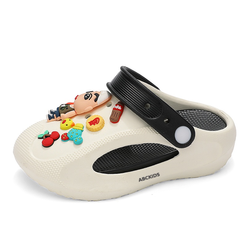 Детские тапочки с низким верхом, устойчивые к истиранию, легкие, амортизирующие, нескользящие ABC KIDS, белый/черный 
Детские тапочки с низким верхом, устойчивые к истиранию, легкие, амортизирующие, нескользящие ABC KIDS, белый/черный