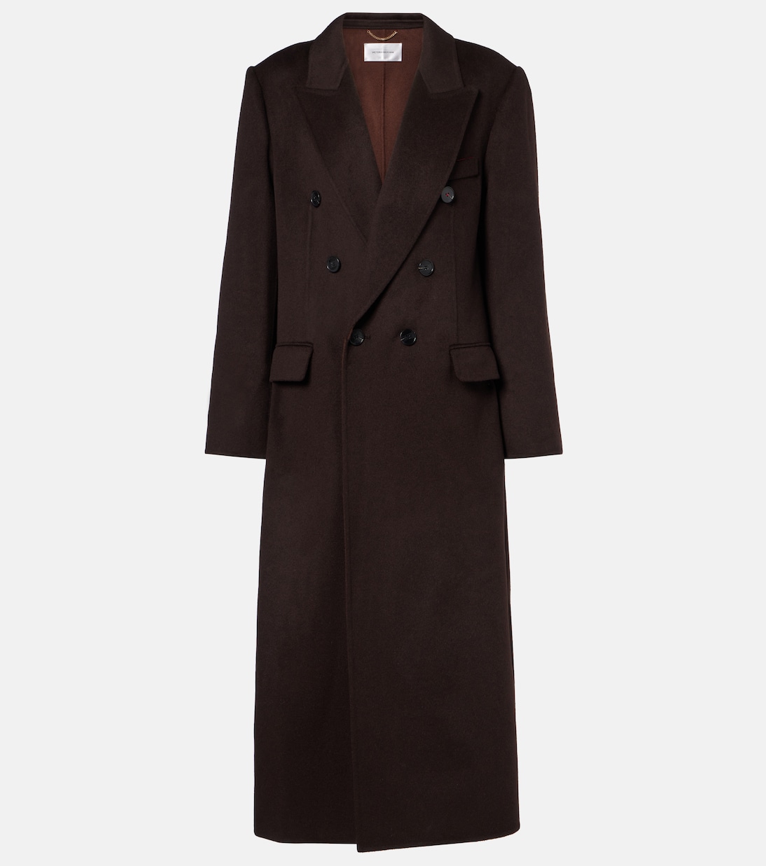 Двубортное пальто из шерсти и кашемира Victoria Beckham, Dark Chocolate
Двубортное пальто из шерсти и кашемира Victoria Beckham, Dark Chocolate