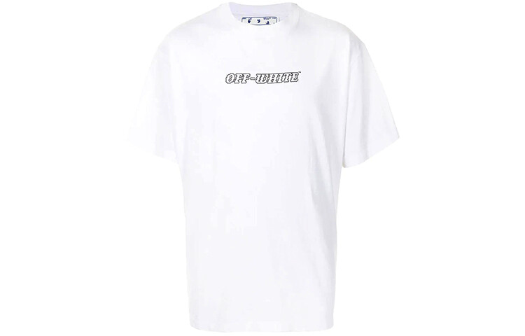 Футболка с логотипом Off-White, белый 
Футболка с логотипом Off-White, белый