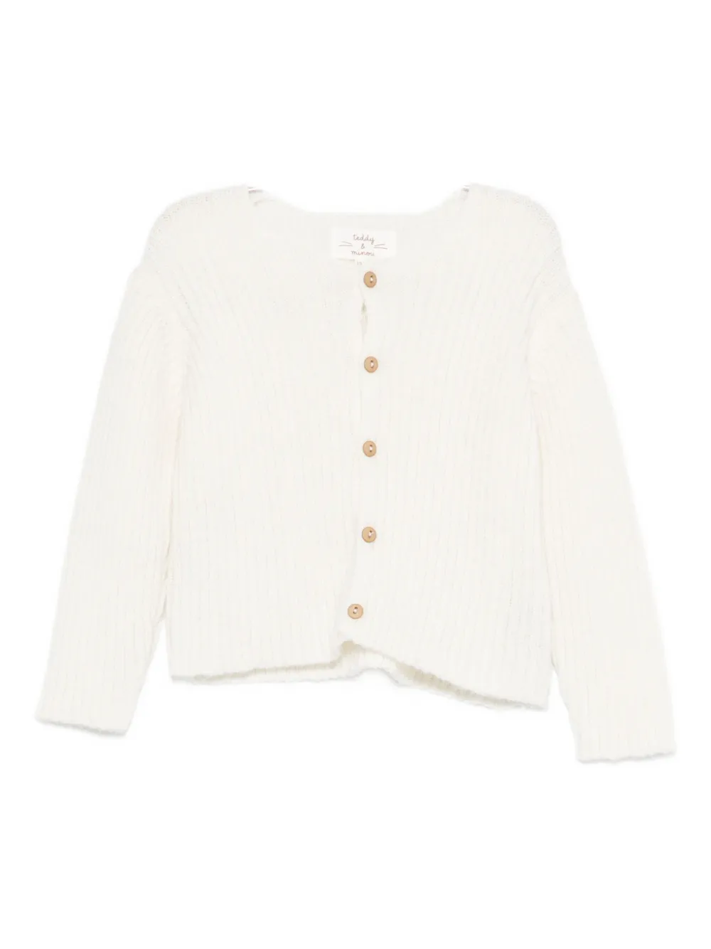 Кардиган в рубчик TEDDY & MINOU, белый
Кардиган в рубчик TEDDY & MINOU, белый