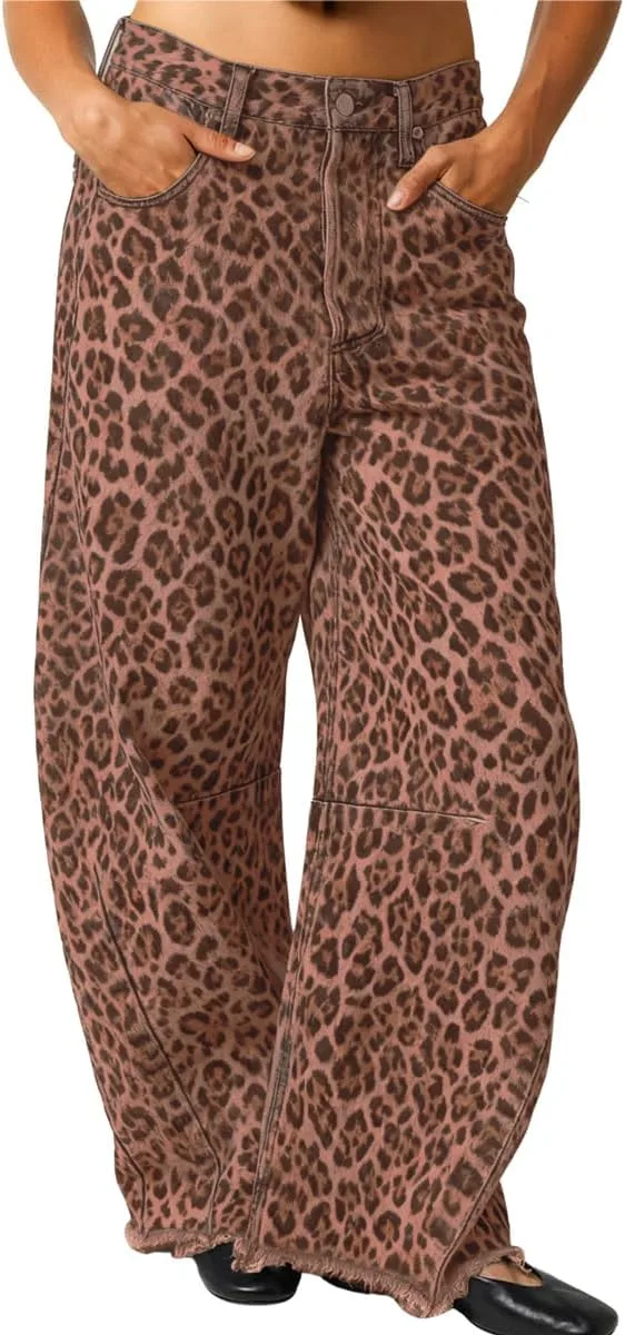 Женские джинсы Y2K Boyfriend с леопардовым принтом, потертые винтажные chouyatou
Женские джинсы Y2K Boyfriend с леопардовым принтом, потертые винтажные chouyatou