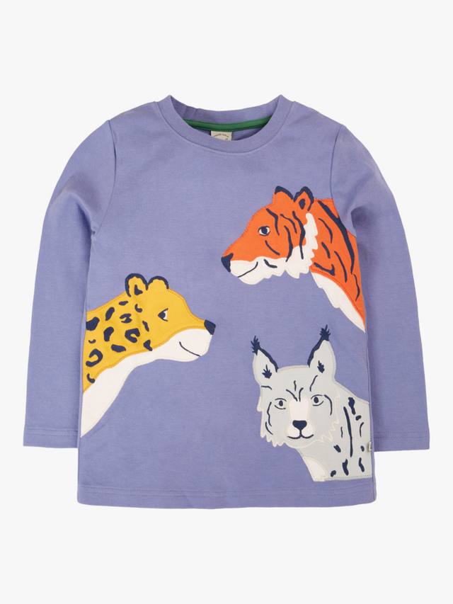 Детская хлопковая футболка с длинными рукавами и принтом Adventure Frugi, Grape/Big Cats
Детская хлопковая футболка с длинными рукавами и принтом Adventure Frugi, Grape/Big Cats