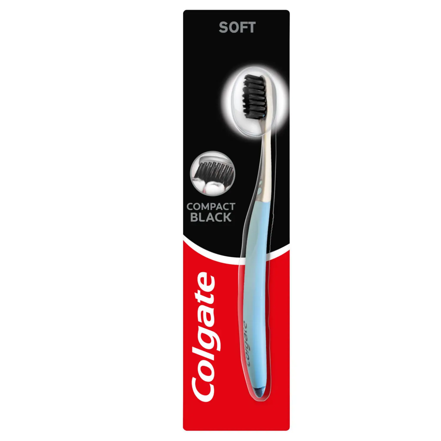 Мягкая зубная щетка Colgate Hight Density Charcoal, 1 шт.
Мягкая зубная щетка Colgate Hight Density Charcoal, 1 шт.