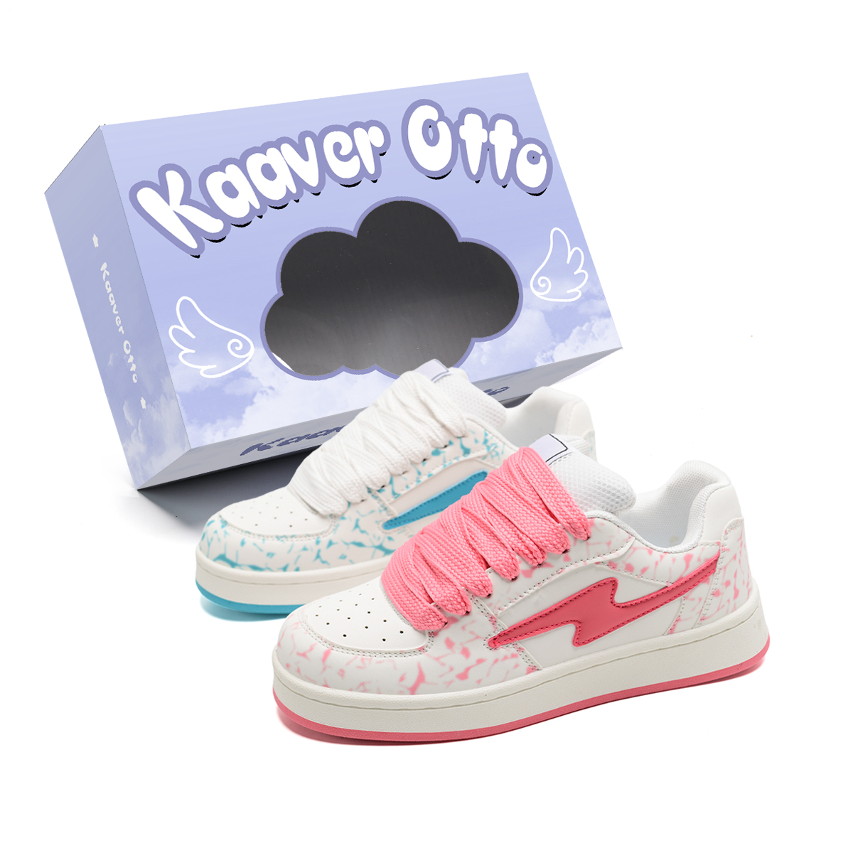 KAAVER OTTO Амортизирующие устойчивые к истиранию дышащие скейтбордские кроссовки унисекс розовый синий непарные
KAAVER OTTO Амортизирующие устойчивые к истиранию дышащие скейтбордские кроссовки унисекс розовый синий непарные