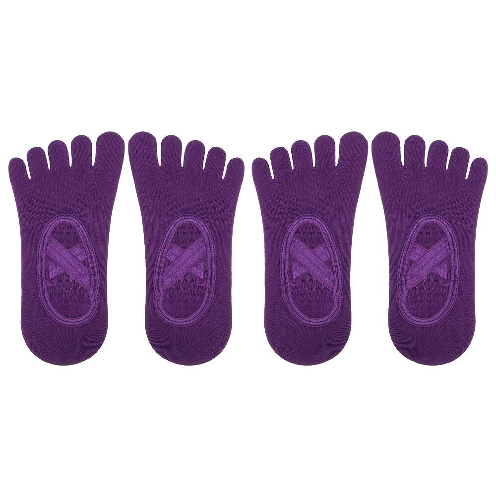 Носки для йоги, носки с пятью пальцами, балетные носки с ручками для женщин Unique Bargains, цвет Dark Purple
Носки для йоги, носки с пятью пальцами, балетные носки с ручками для женщин Unique Bargains, цвет Dark Purple