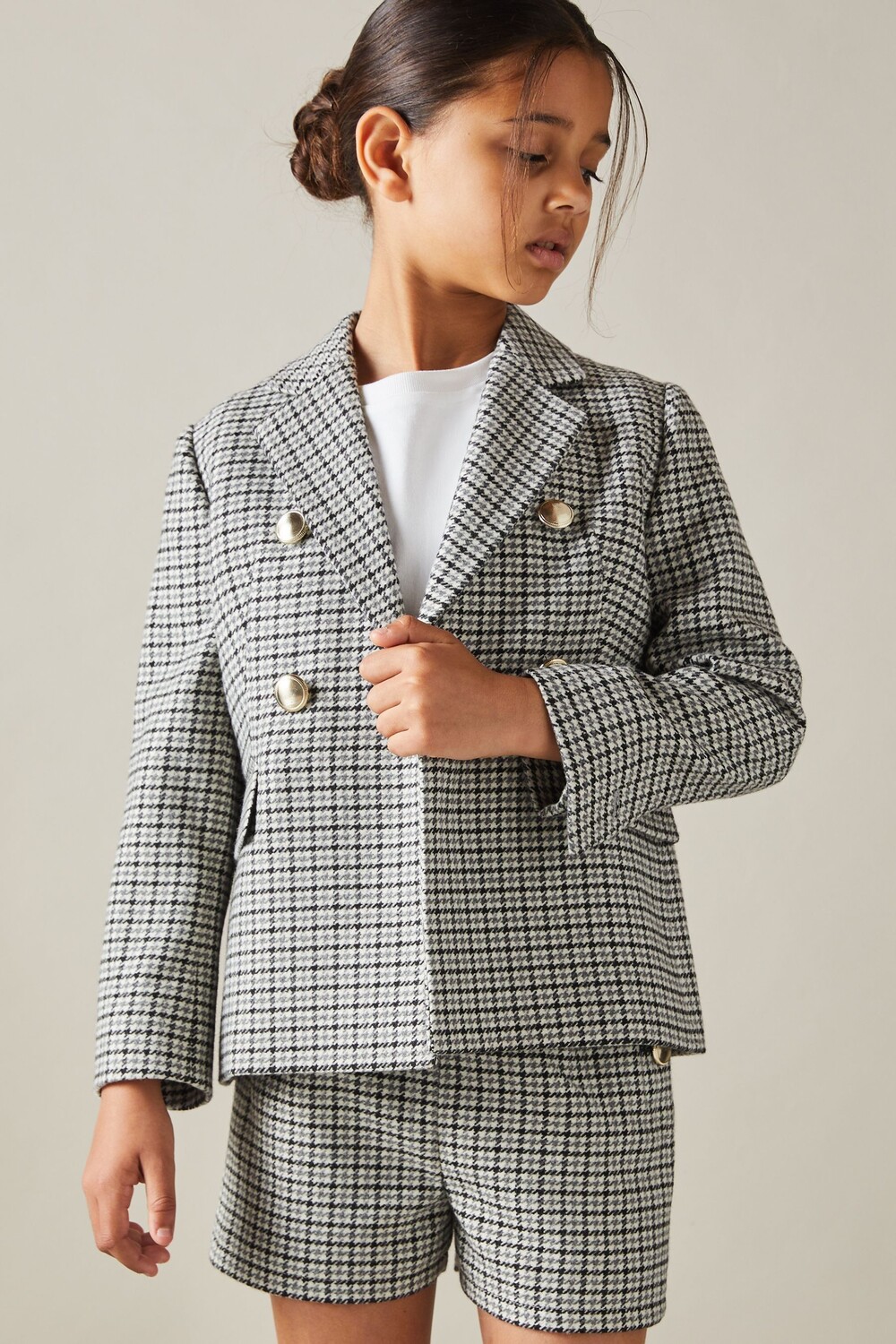 Двубортный пиджак в клетку Charlie Reiss, черный
Двубортный пиджак в клетку Charlie Reiss, черный