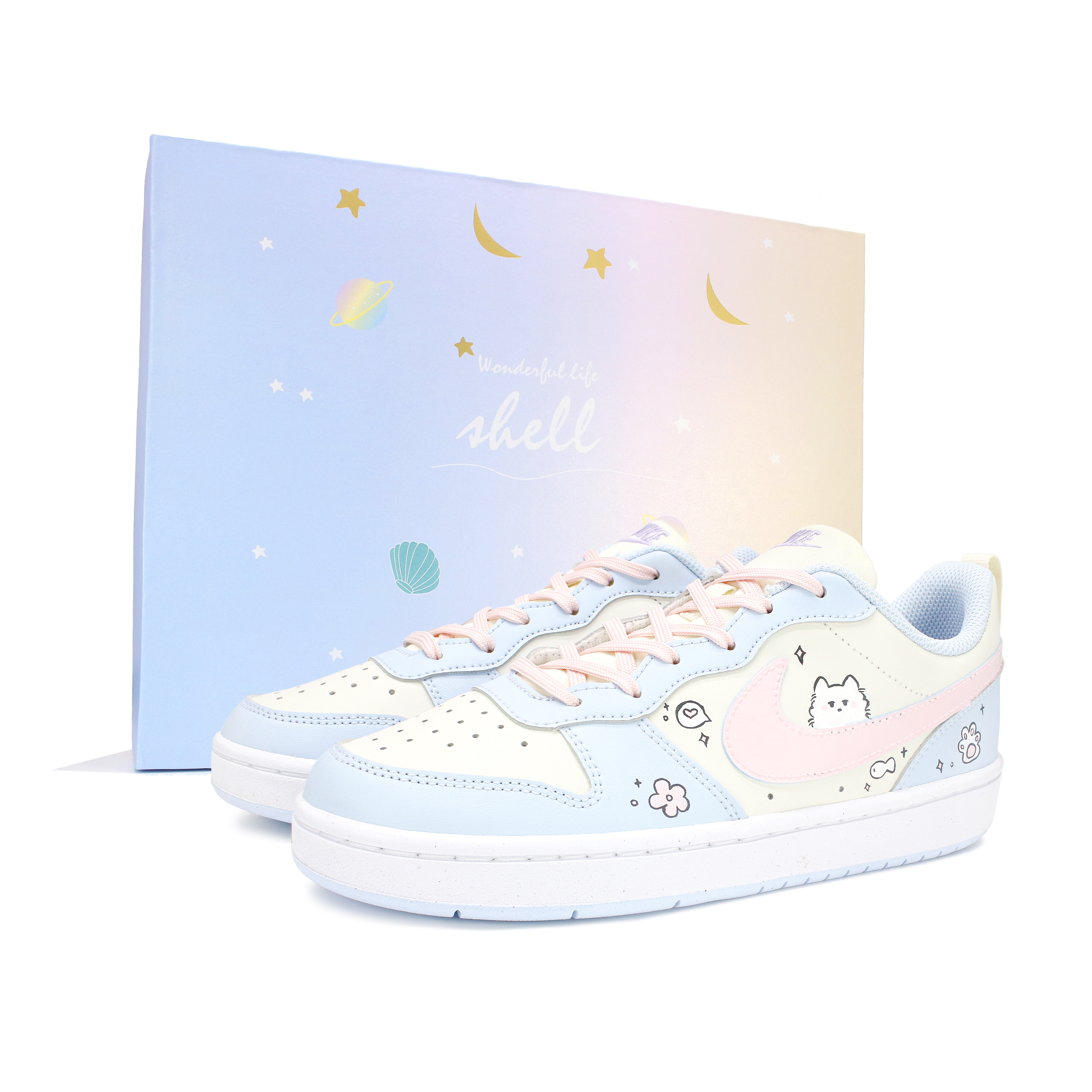 Nike Детские кроссовки для скейтбординга Court Borough, устойчивые к истиранию, желто-синие, подростковые
Nike Детские кроссовки для скейтбординга Court Borough, устойчивые к истиранию, желто-синие, подростковые