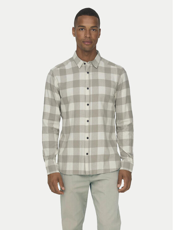 Рубашка узкого кроя Only & Sons, бежевый
Рубашка узкого кроя Only & Sons, бежевый