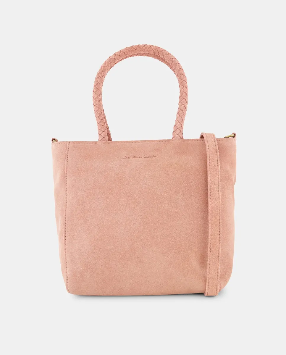 Женская сумка-бандо из кожи с плетёной ручкой Southern Cotton, розовый
Женская сумка-бандо из кожи с плетёной ручкой Southern Cotton, розовый