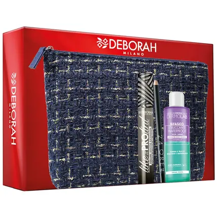 Набор косметики Lined Clutch Color Blue With Like A Pro Tint Mascara, 24-Hour Eye Pencil No. 251, And Dermolab Mini Two-Phase Make-Up Remover
Набор косметики Lined Clutch Color Blue With Like A Pro Tint Mascara, 24-Hour Eye Pencil No. 251, And Dermolab Mini Two-Phase Make-Up Remover