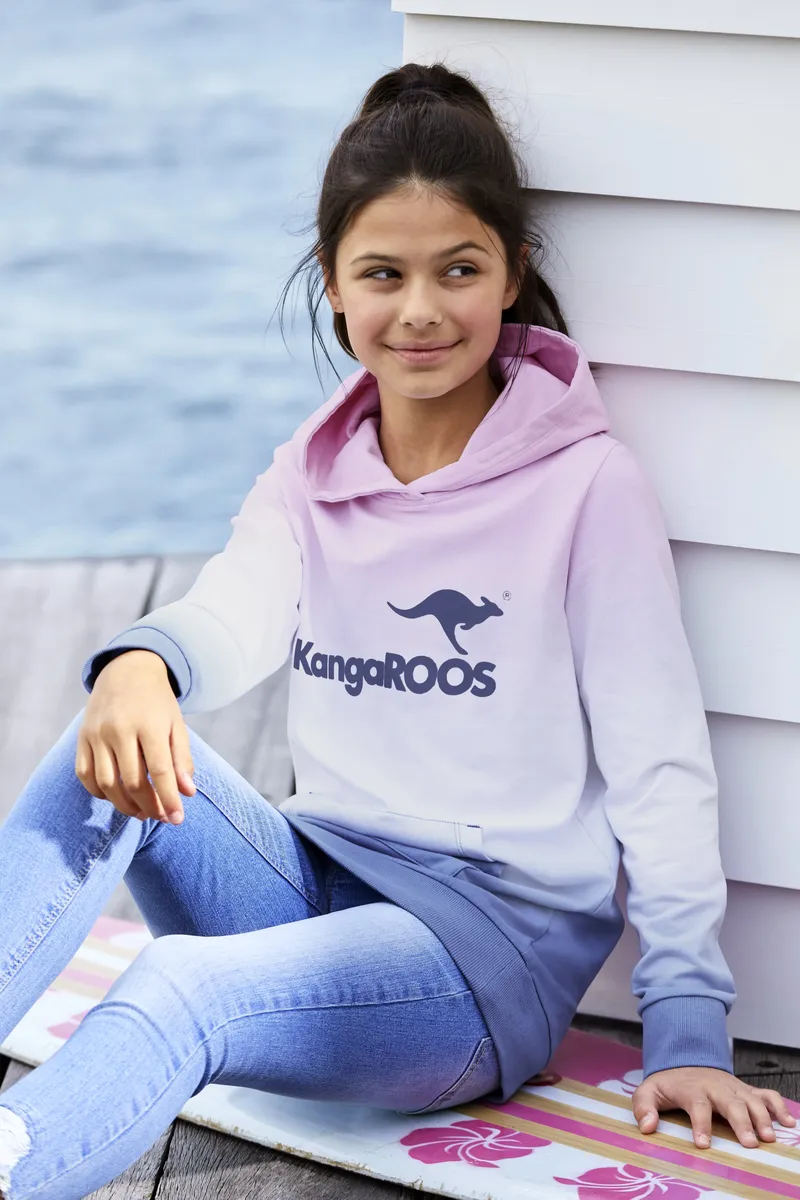 Толстовка KangaROOS с капюшоном в модном цветовом градиенте, голубой
Толстовка KangaROOS с капюшоном в модном цветовом градиенте, голубой