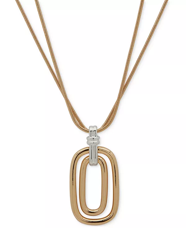 Двухцветное ожерелье-змейка с подвеской, 16 дюймов + удлинитель 3 дюйма Anne Klein, gold/silver
Двухцветное ожерелье-змейка с подвеской, 16 дюймов + удлинитель 3 дюйма Anne Klein, gold/silver