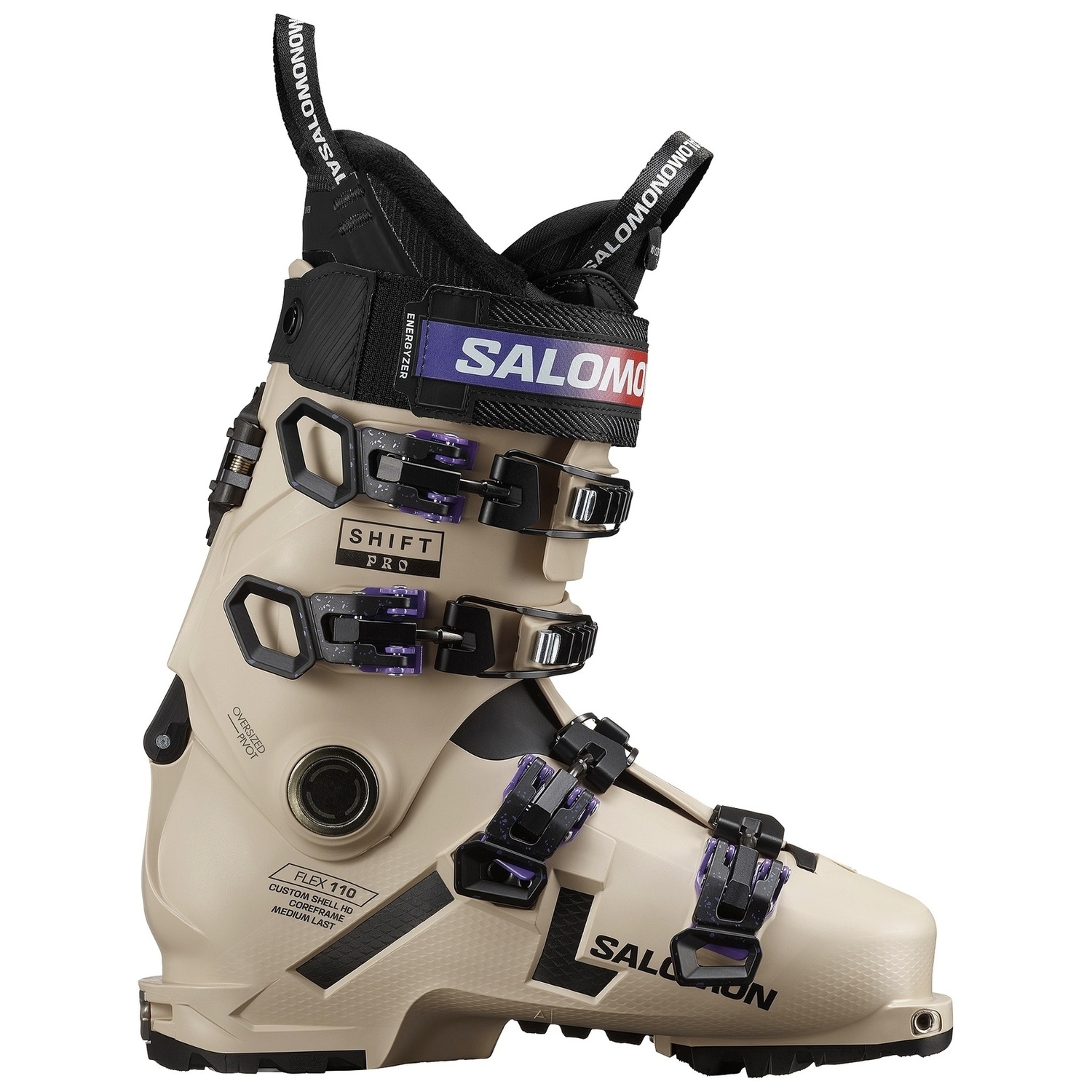 Женские горнолыжные ботинки Salomon Shift Pro 110 W AT, гумус/черный/фиолетовый
Женские горнолыжные ботинки Salomon Shift Pro 110 W AT, гумус/черный/фиолетовый