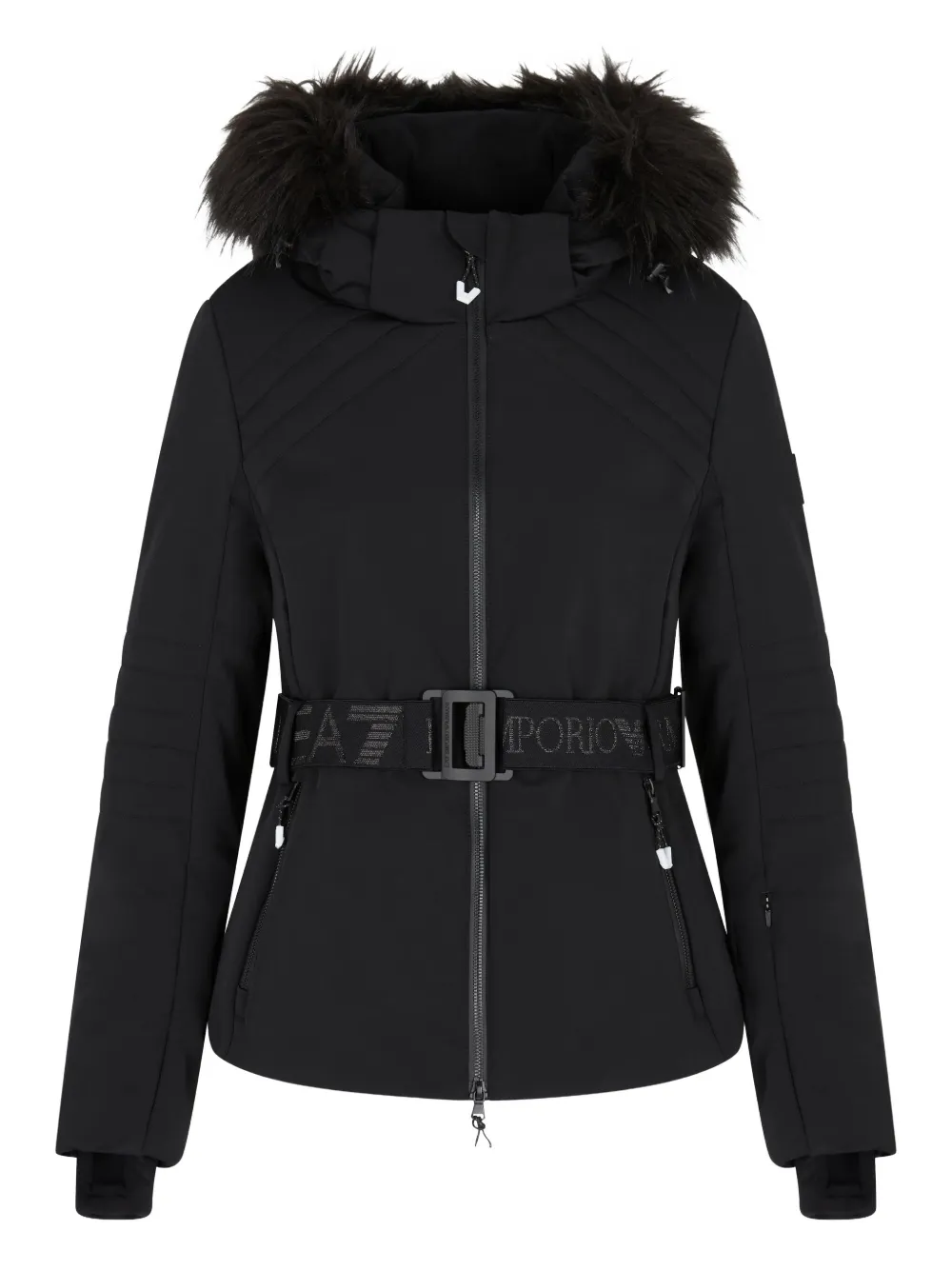 Стеганая куртка с поясом Ea7 Emporio Armani, черный
Стеганая куртка с поясом Ea7 Emporio Armani, черный