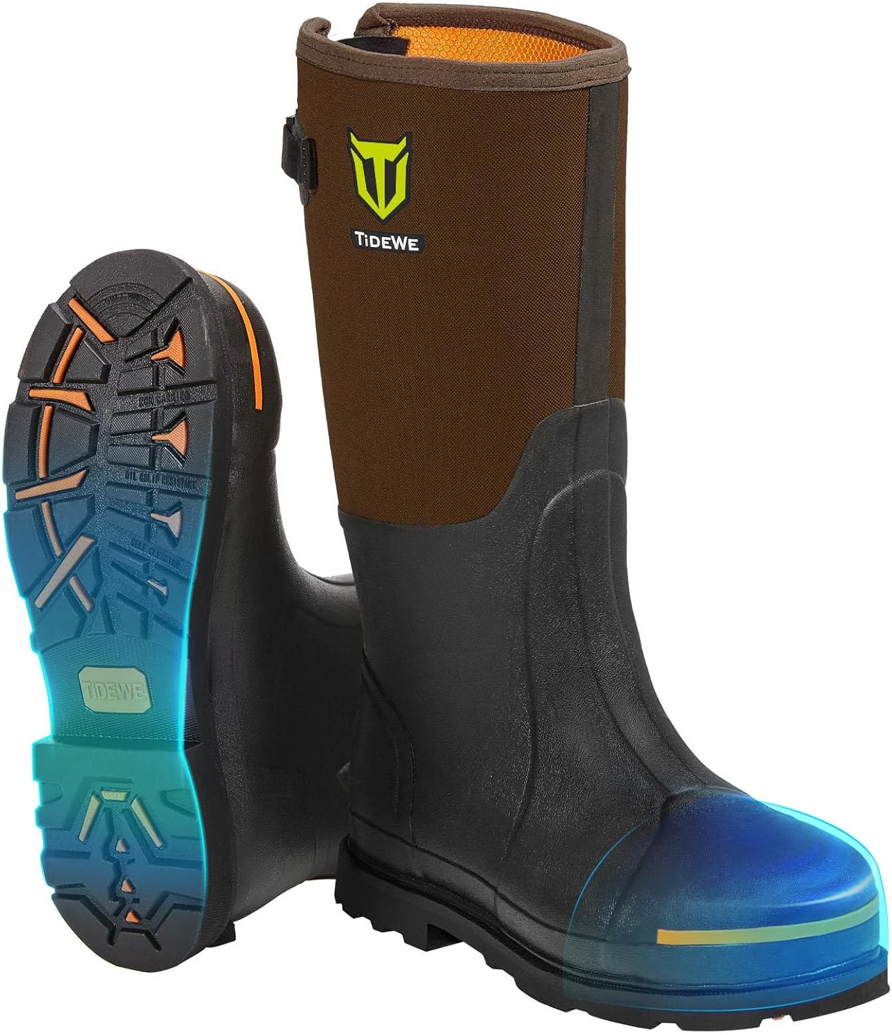 Мужские рабочие ботинки TIDEWE из резины со стальным носком и супинатором, водонепроницаемые, противоскользящие, для охоты, из неопрена толщиной 6 мм, подходят для производства, строительства, сельского хозяйства, черные, коричневые, размеры 7-1...
Мужские рабочие ботинки TIDEWE из резины со стальным носком и супинатором, водонепроницаемые, противоскользящие, для охоты, из неопрена толщиной 6 мм, подходят для производства, строительства, сельского хозяйства, черные, коричневые, размеры 7-1...