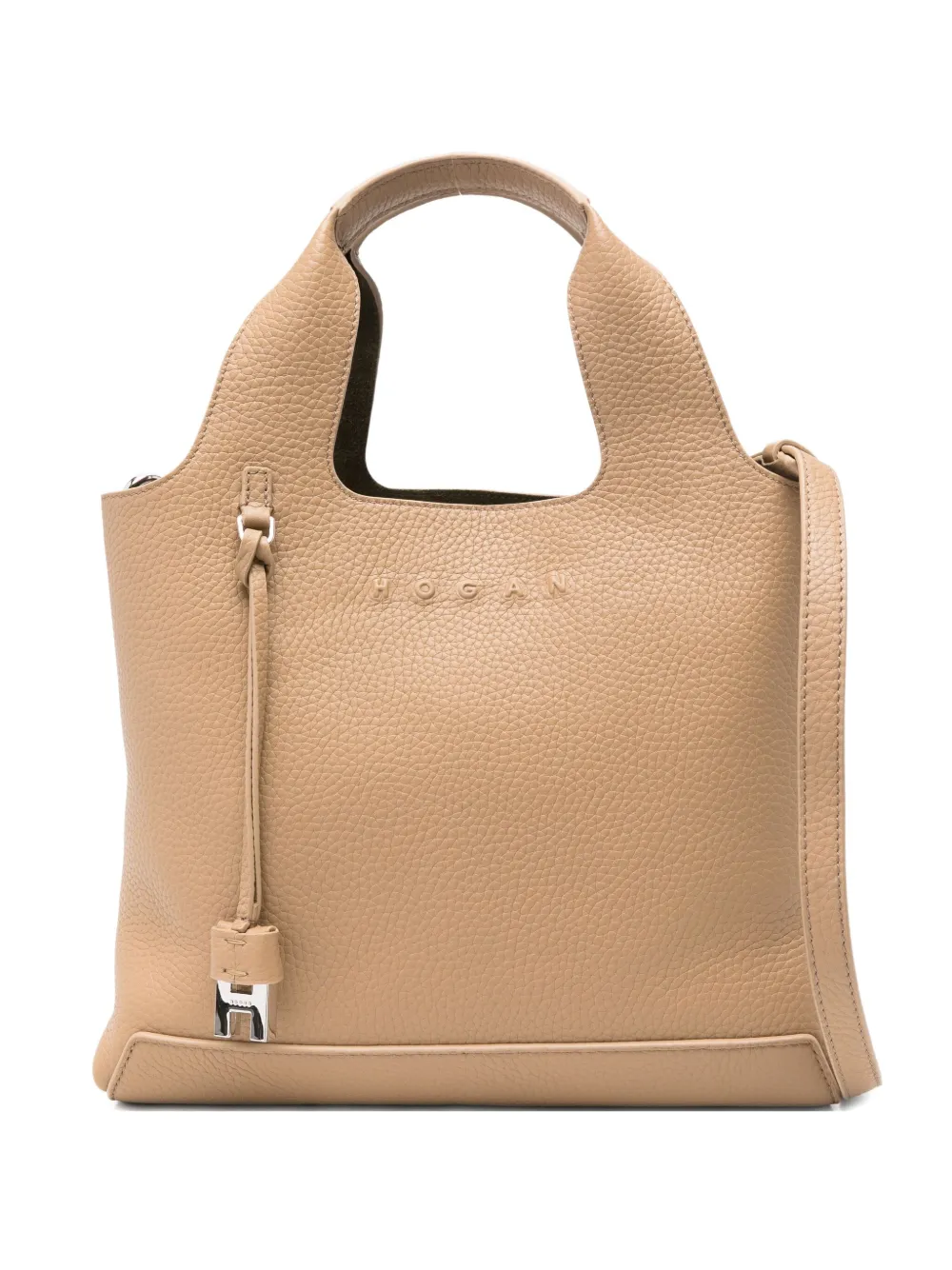 Сумка-тоут из кожи с верхними ручками Hogan, нейтральный
Сумка-тоут из кожи с верхними ручками Hogan, нейтральный