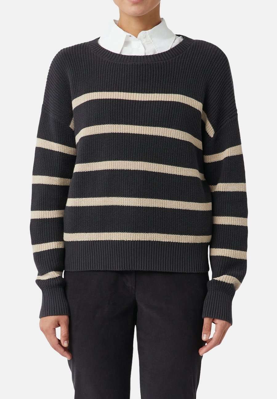 Джемпер comma Jumper, Schwarz/Beige/Black
Джемпер comma Jumper, Schwarz/Beige/Black