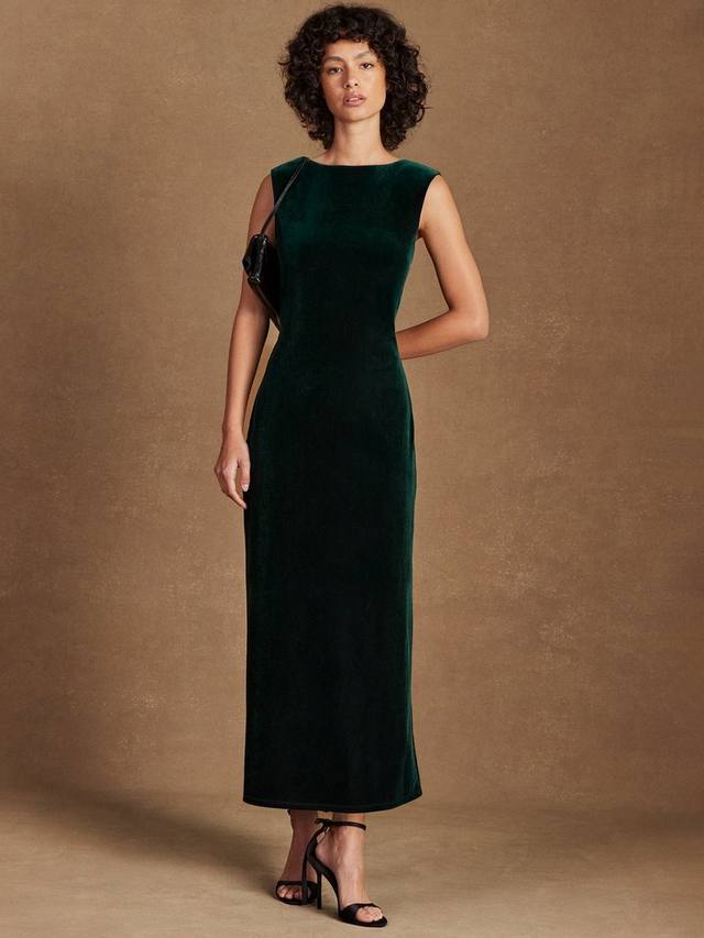 Платье макси Joanna без рукавов с открытой спиной и лодочкой из вельвета Ro&Zo, Green
Платье макси Joanna без рукавов с открытой спиной и лодочкой из вельвета Ro&Zo, Green