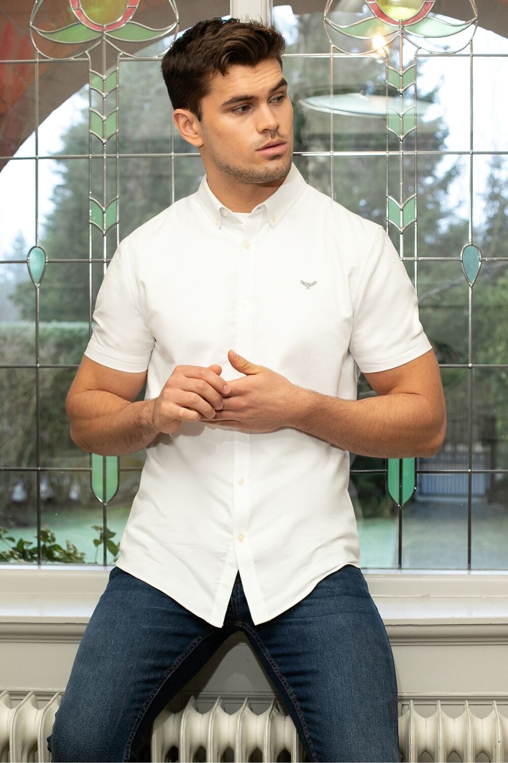 Хлопковая оксфордская рубашка Inferno с короткими рукавами Threadbare, белый
Хлопковая оксфордская рубашка Inferno с короткими рукавами Threadbare, белый