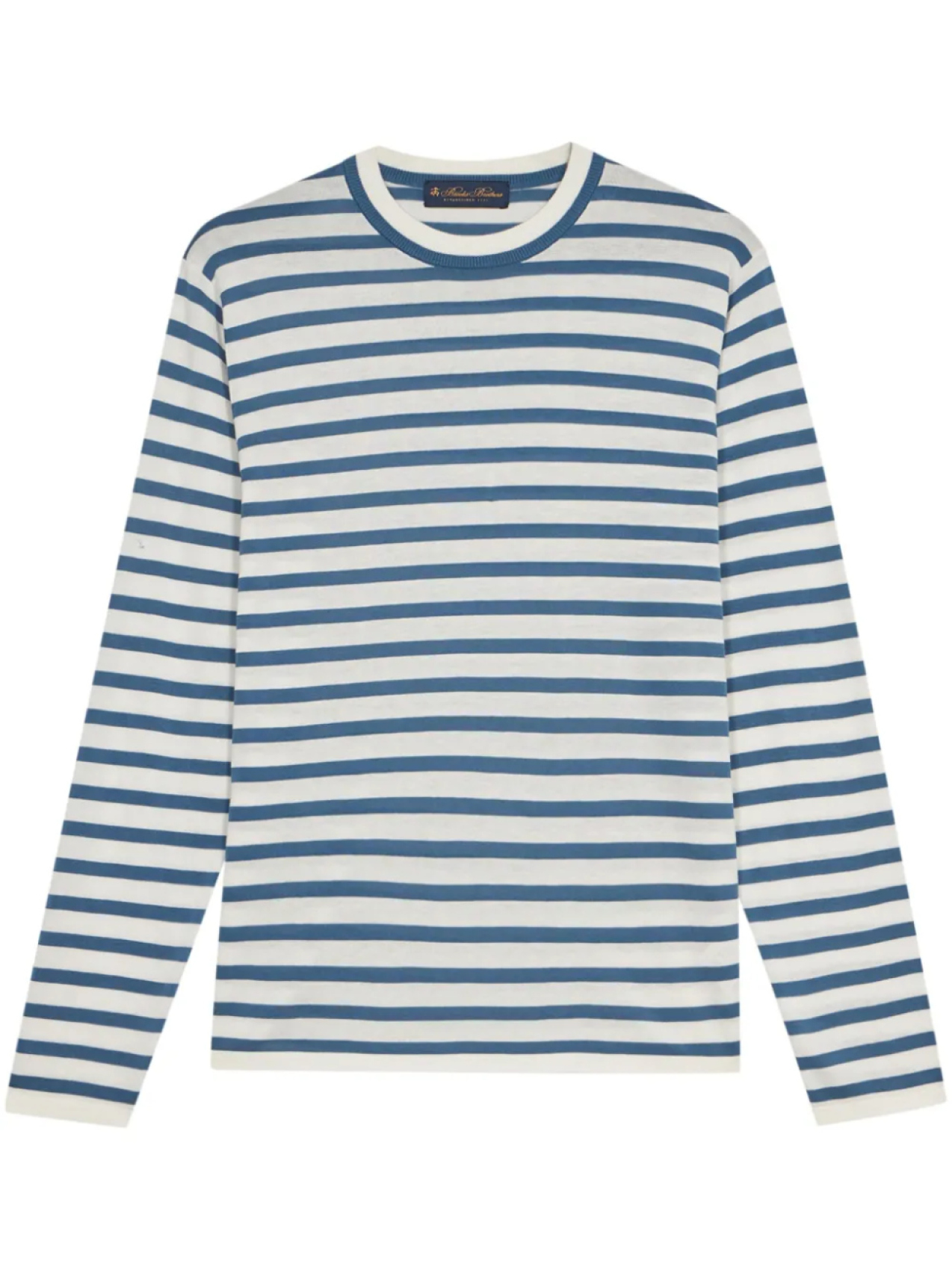 Джемпер в полоску Brooks Brothers, синий 
Джемпер в полоску Brooks Brothers, синий