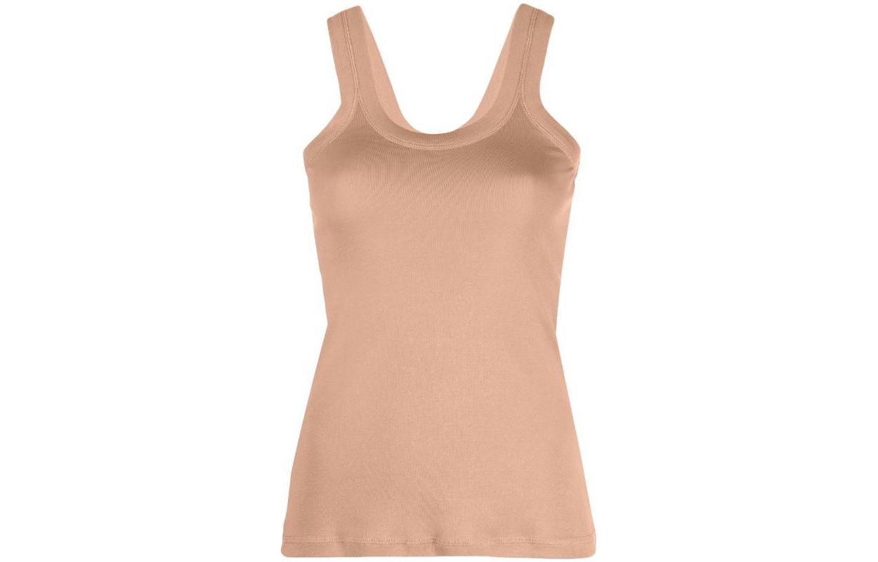 Футболка майка с круглым вырезом и резинкой Lemaire, светло-коричневая
Футболка майка с круглым вырезом и резинкой Lemaire, светло-коричневая