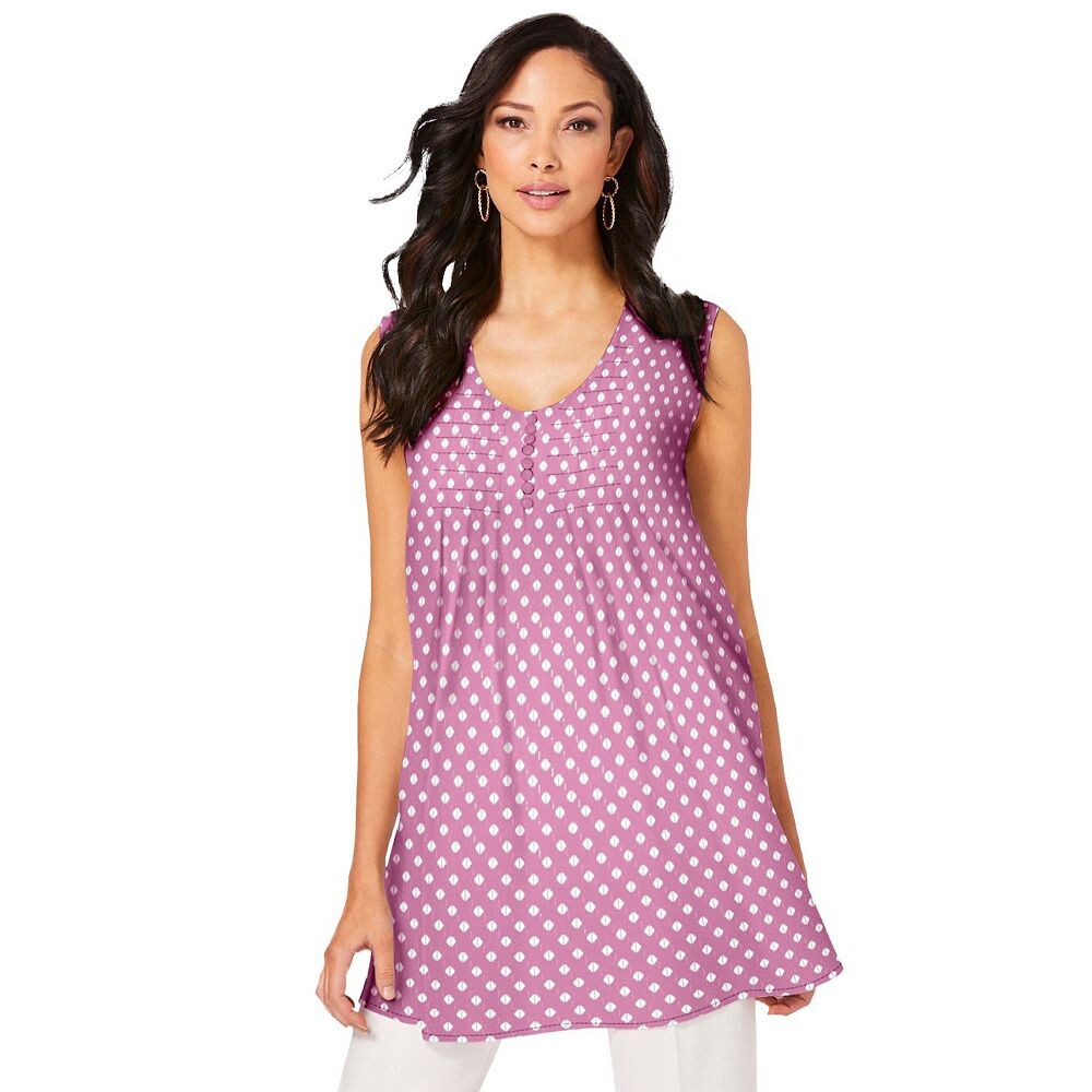 Женская плиссированная майка больших размеров Roaman Roaman's, цвет Mauve Orchid Geo
Женская плиссированная майка больших размеров Roaman Roaman's, цвет Mauve Orchid Geo