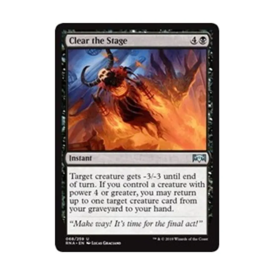 CCG Очистить сцену (U), MTG - Ravnica Allegiance
CCG Очистить сцену (U), MTG - Ravnica Allegiance