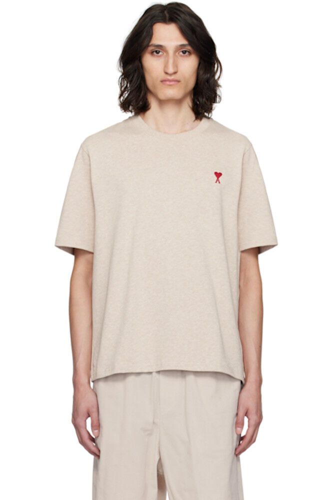 Бежевая футболка Ami de Cœur AMI Paris
Бежевая футболка Ami de Cœur AMI Paris