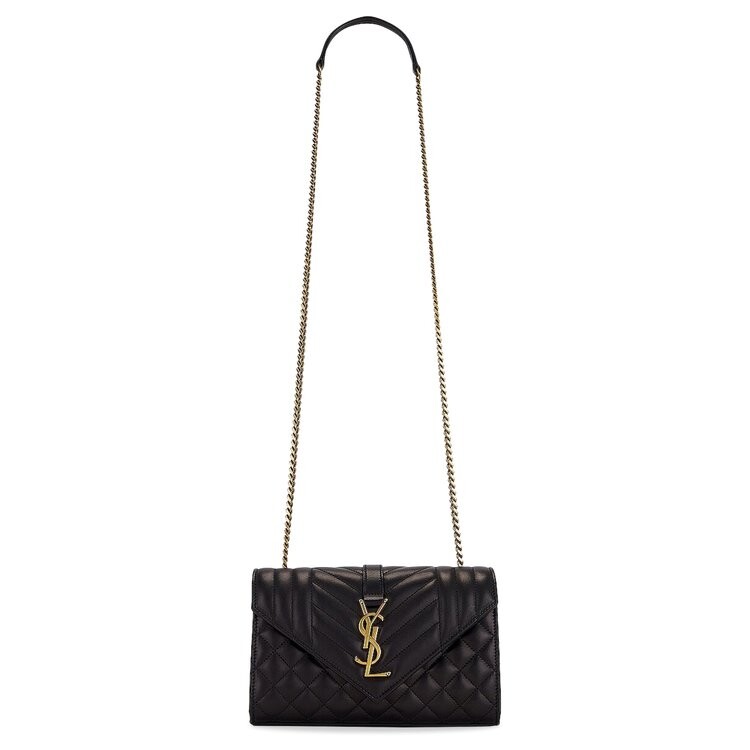 Сумка через плечо Saint Laurent Envelope Chain Bag, черный
Сумка через плечо Saint Laurent Envelope Chain Bag, черный