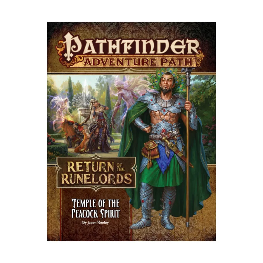 #136 "Return of the Runelords #4 - Temple of the Peacock Spirit", Pathfinder Roleplaying Game (1st Edition) - Adventure Path #121 - #144, мягкая обложка
#136 "Return of the Runelords #4 - Temple of the Peacock Spirit", Pathfinder Roleplaying Game (1st Edition) - Adventure Path #121 - #144, мягкая обложка
