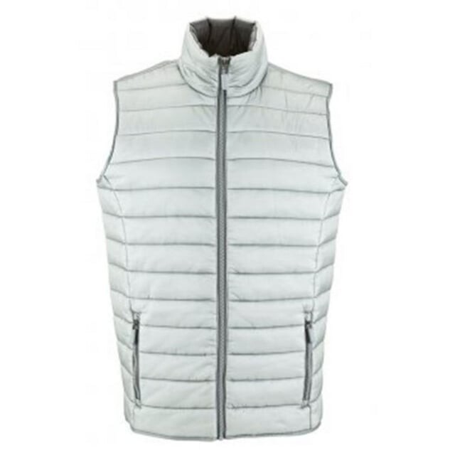 Мужской водоотталкивающий жилет с волнистой подкладкой Sols, серый
Мужской водоотталкивающий жилет с волнистой подкладкой Sols, серый