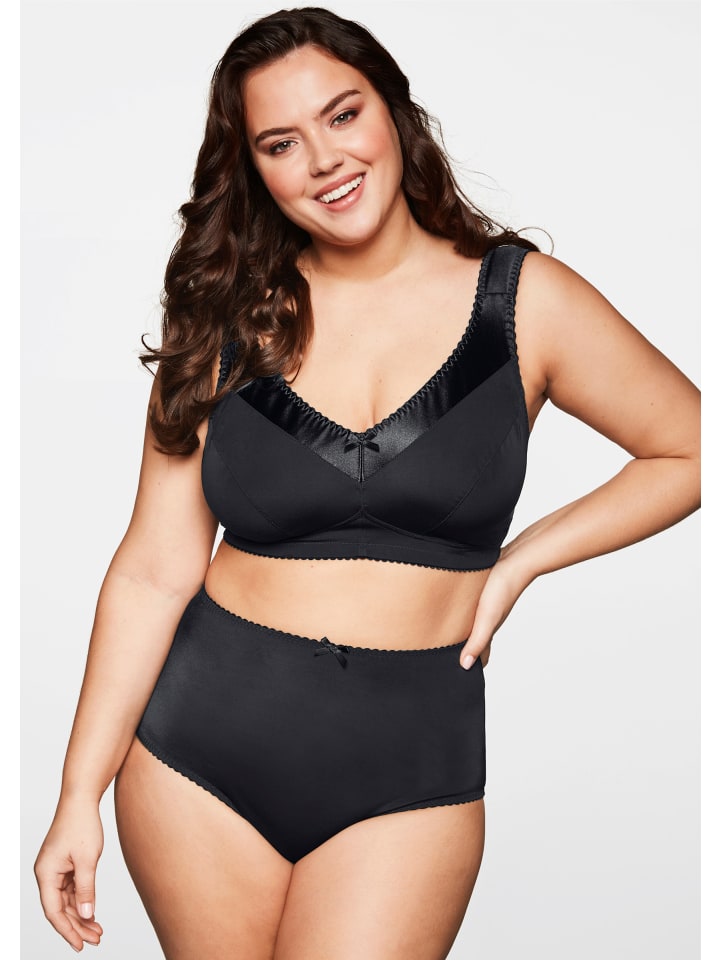 Бюстгальтер без косточек sheego, черный
Бюстгальтер без косточек sheego, черный