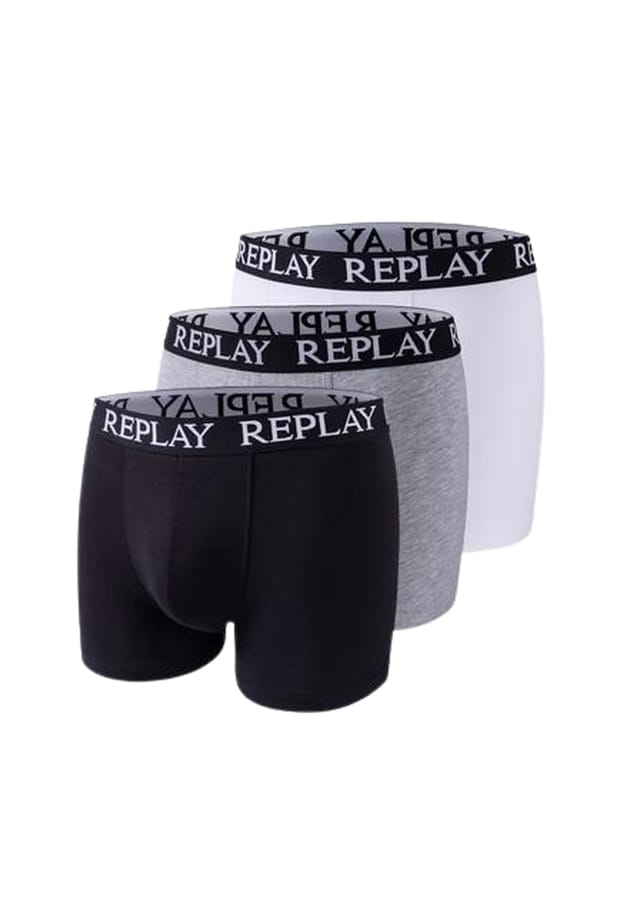 Трусы-Боксеры Trunk style 01/c basic cuff logo в упаковке по 3 шт. Replay, черный
Трусы-Боксеры Trunk style 01/c basic cuff logo в упаковке по 3 шт. Replay, черный