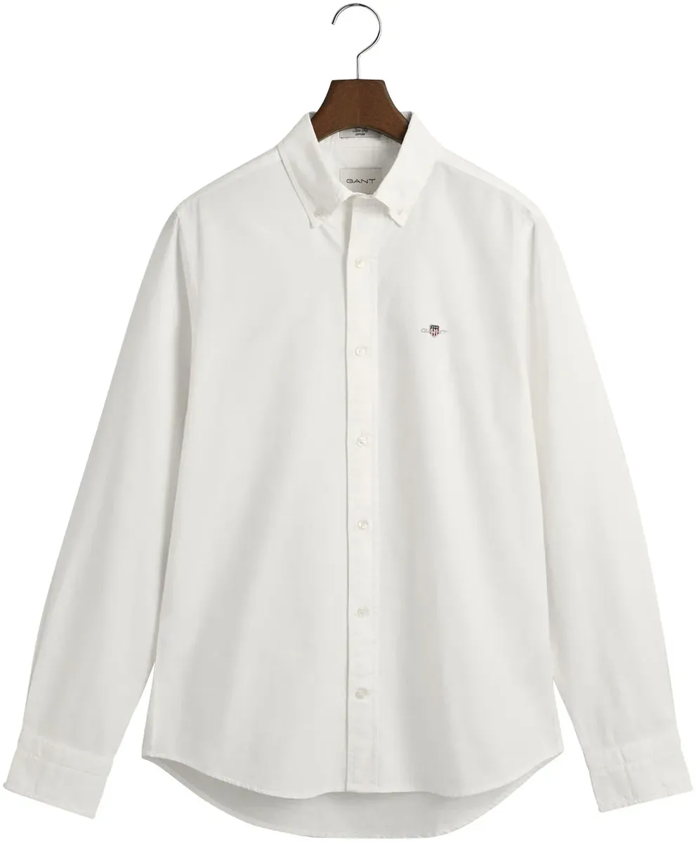 Рубашка Gant с длинными рукавами "Slim Fit Oxford Shirt Structured Durable Thicker", Оксфордская рубашка Slim Fit, белый
Рубашка Gant с длинными рукавами "Slim Fit Oxford Shirt Structured Durable Thicker", Оксфордская рубашка Slim Fit, белый
