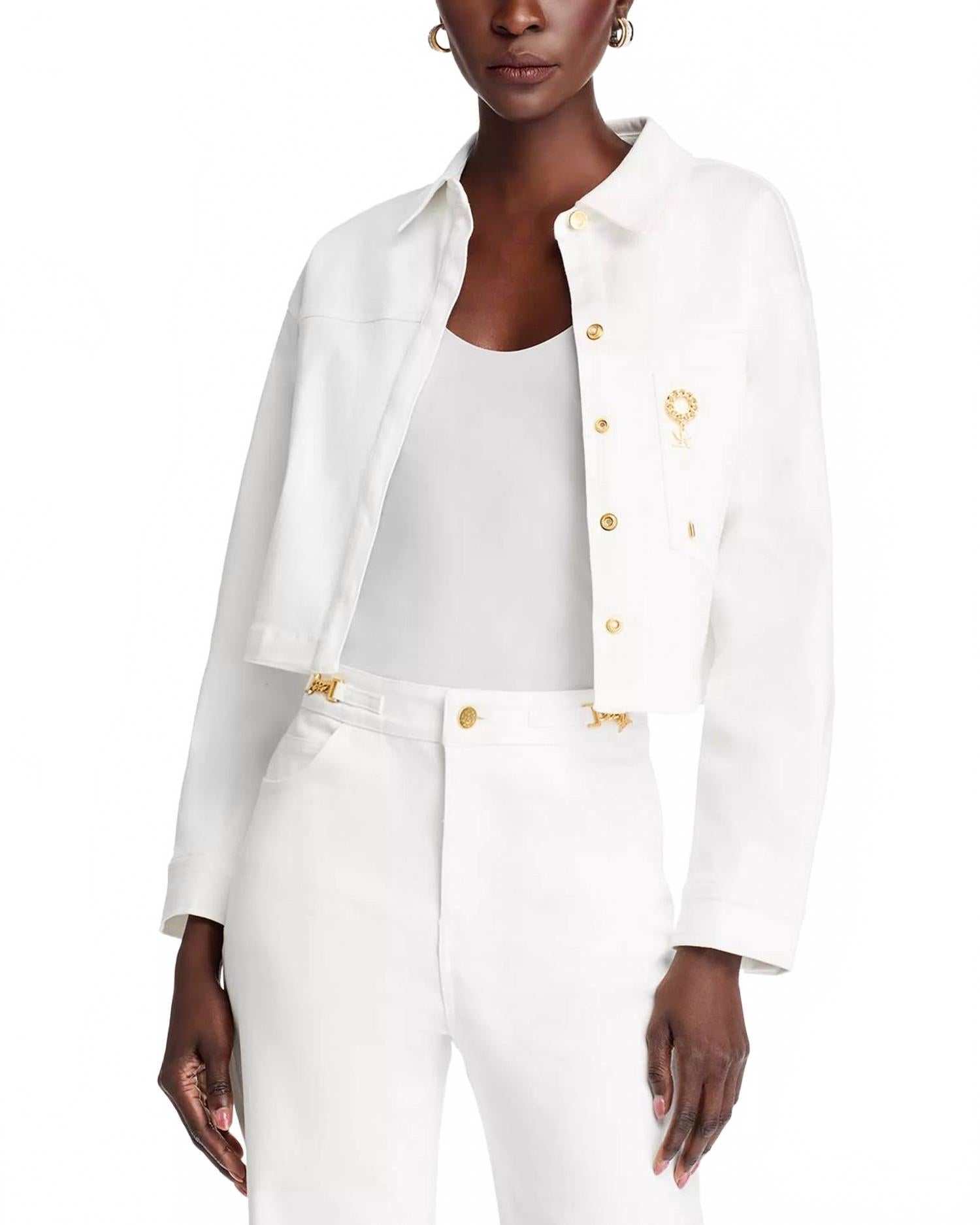 Kobi Halperin Укороченная джинсовая куртка Teagan белого цвета
Kobi Halperin Укороченная джинсовая куртка Teagan белого цвета