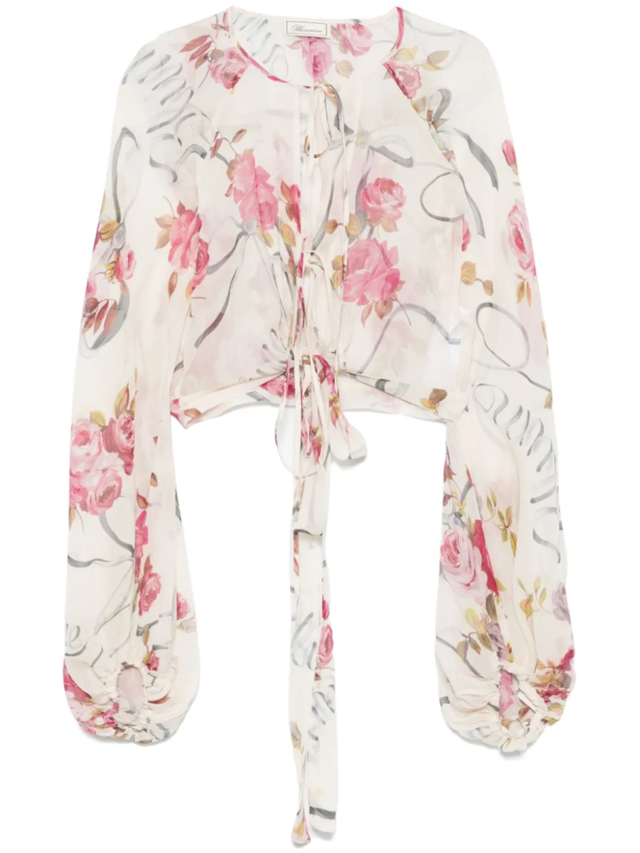 Blumarine блузка с принтом, нейтральный
Blumarine блузка с принтом, нейтральный