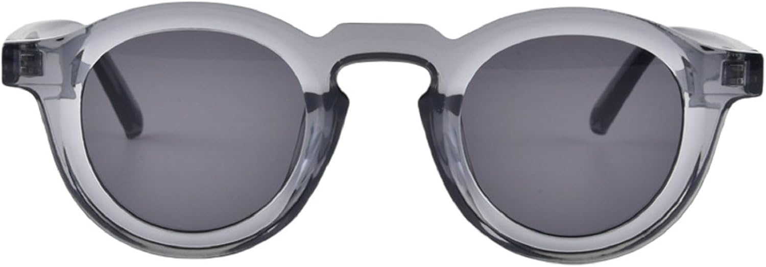 Круглые солнцезащитные очки для женщин и мужчин в стиле панк, ретро, модные солнцезащитные очки с прозрачными линзами и защитой от УФ-излучения UV400. Модные женские солнцезащитные очки mincl, Gray
Круглые солнцезащитные очки для женщин и мужчин в стиле панк, ретро, модные солнцезащитные очки с прозрачными линзами и защитой от УФ-излучения UV400. Модные женские солнцезащитные очки mincl, Gray