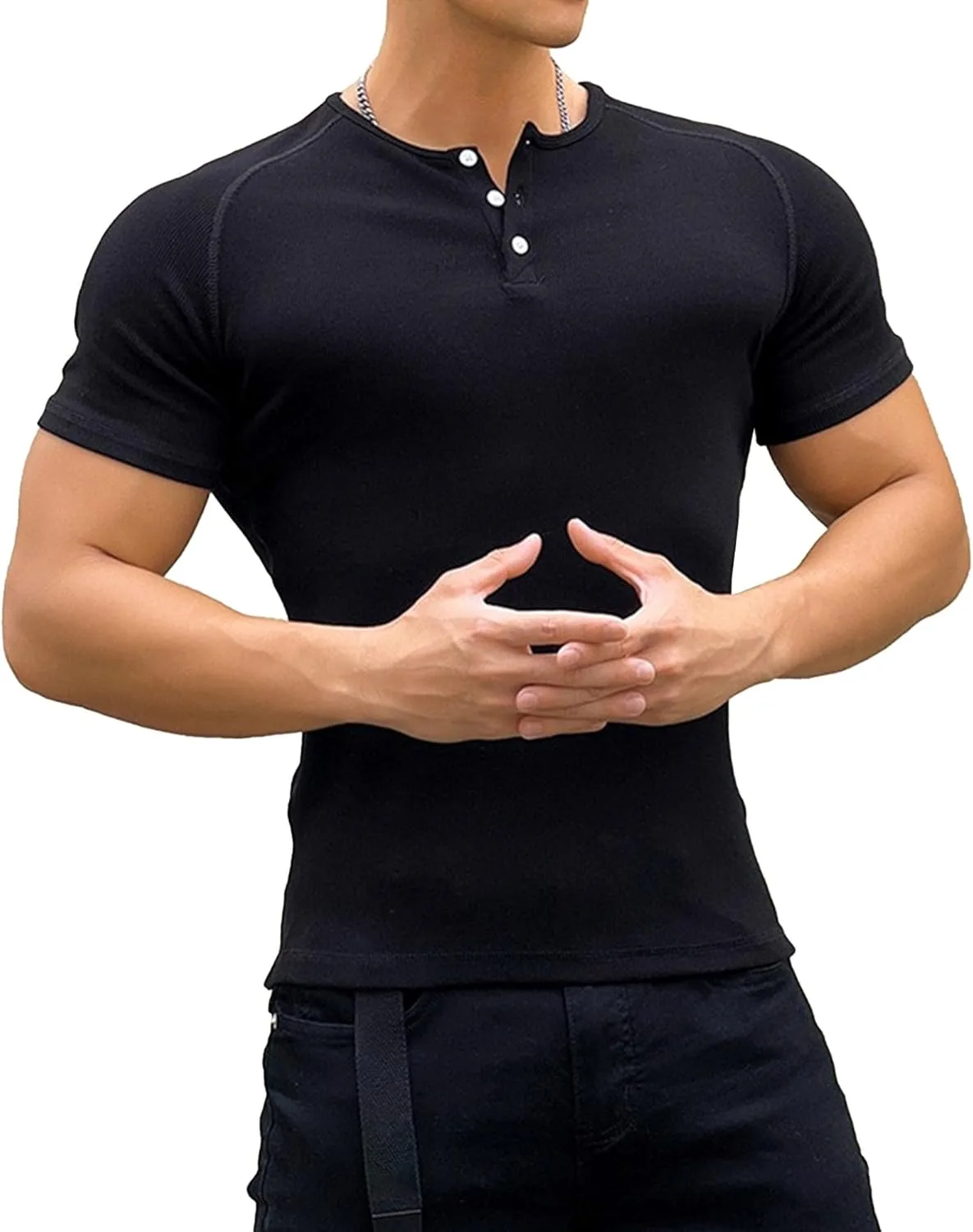 Мужская футболка Slim Fit V-образным вырезом Ribbed Knit с коротким рукавом Maiyifu-GJ
Мужская футболка Slim Fit V-образным вырезом Ribbed Knit с коротким рукавом Maiyifu-GJ