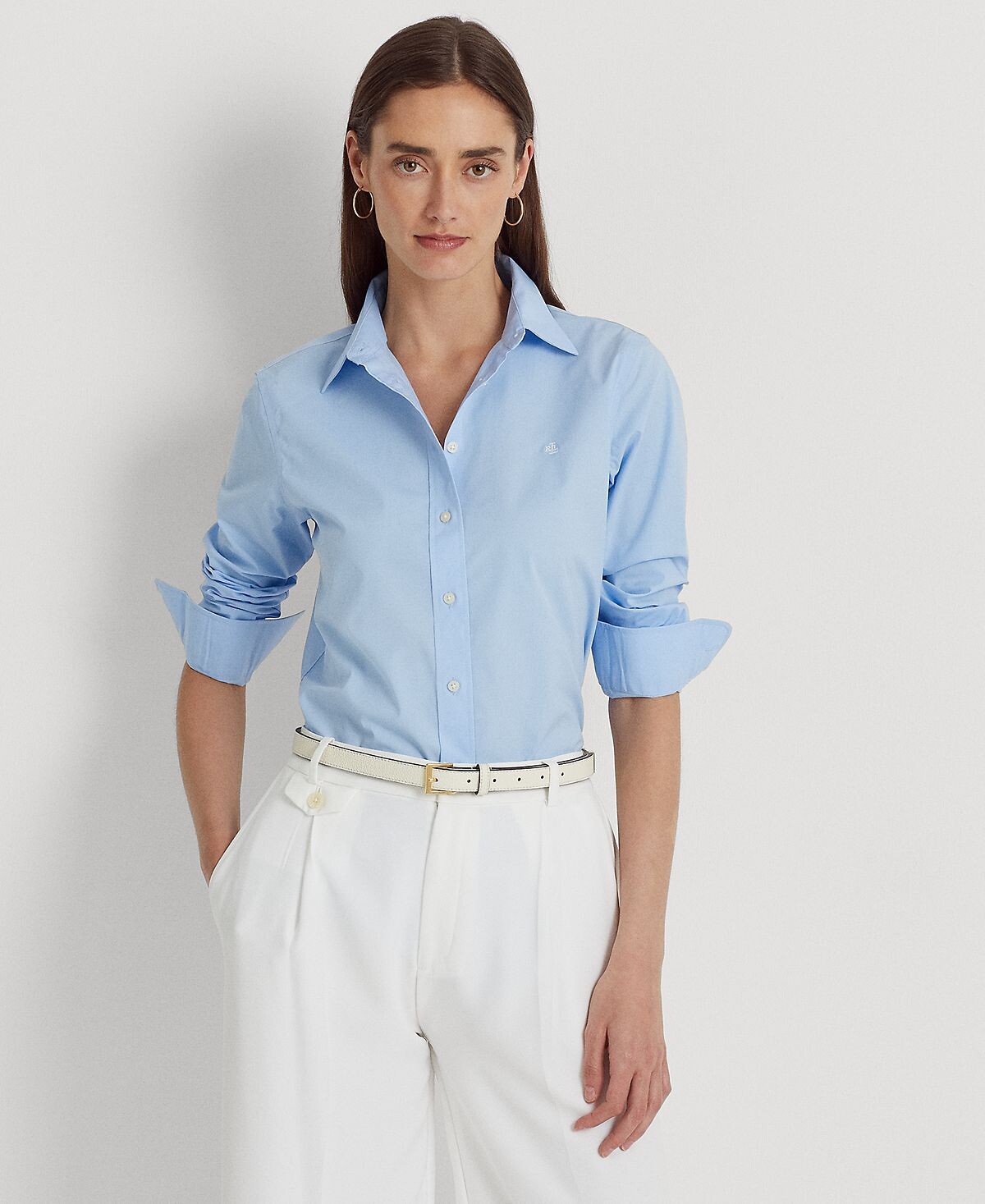 Рубашка прямого кроя без глажки, стандартная и миниатюрная Lauren Ralph Lauren, синий
Рубашка прямого кроя без глажки, стандартная и миниатюрная Lauren Ralph Lauren, синий