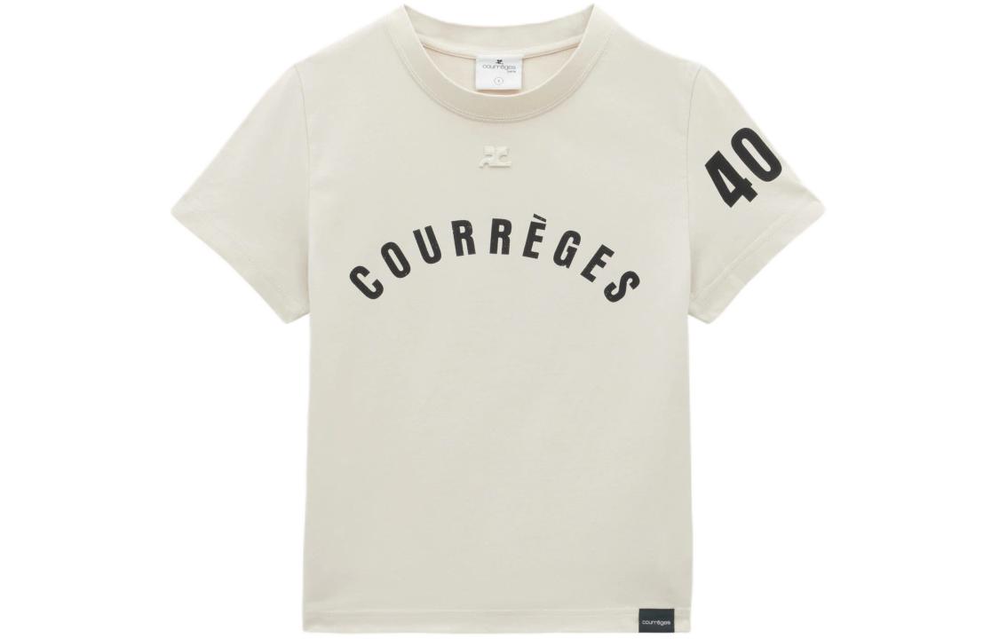 Футболка из хлопка с принтом логотипа Courrèges COURREGES, бежевый
Футболка из хлопка с принтом логотипа Courrèges COURREGES, бежевый
