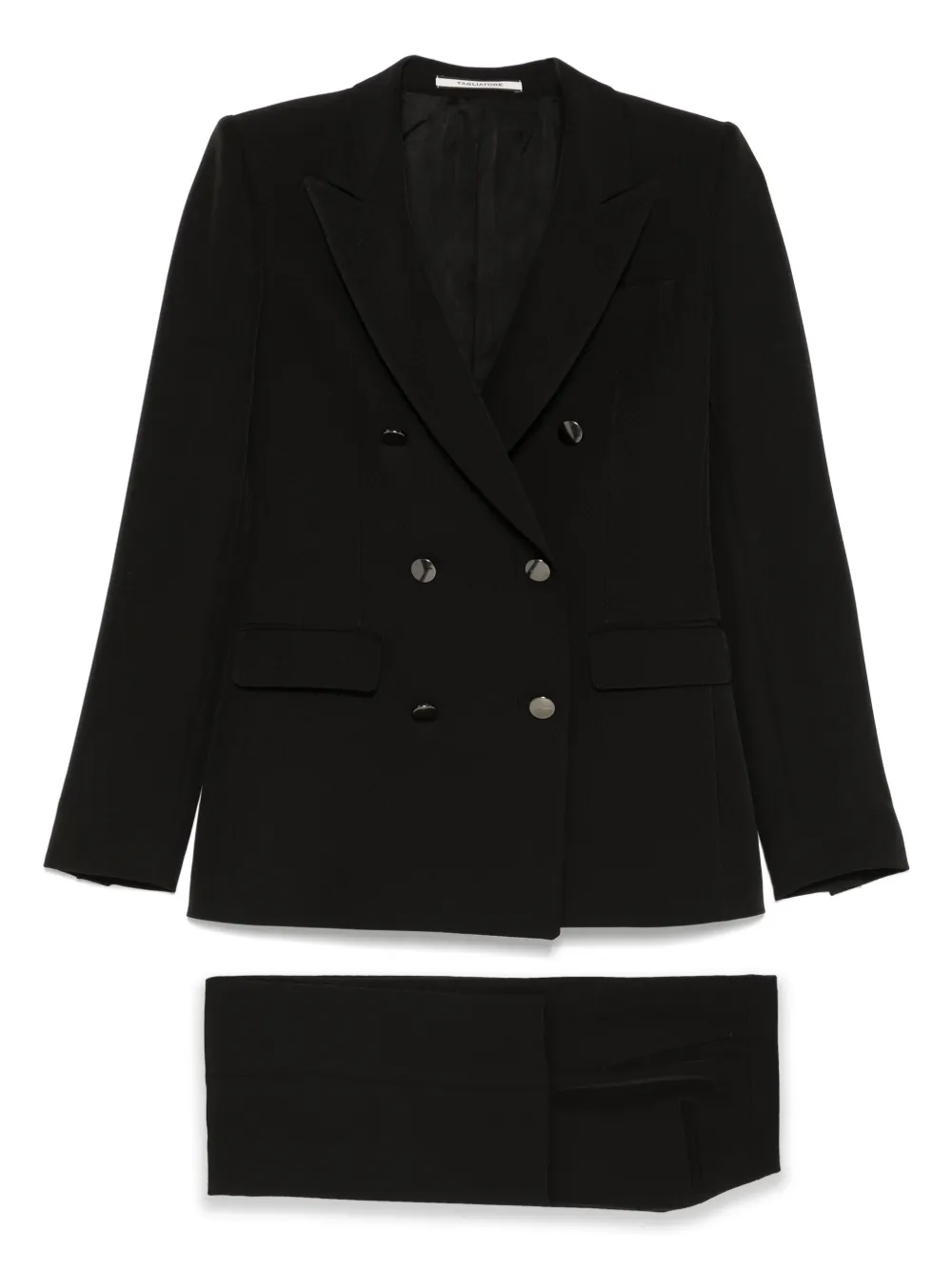 Двубортный костюм с заостренными лацканами TAGLIATORE
Двубортный костюм с заостренными лацканами TAGLIATORE