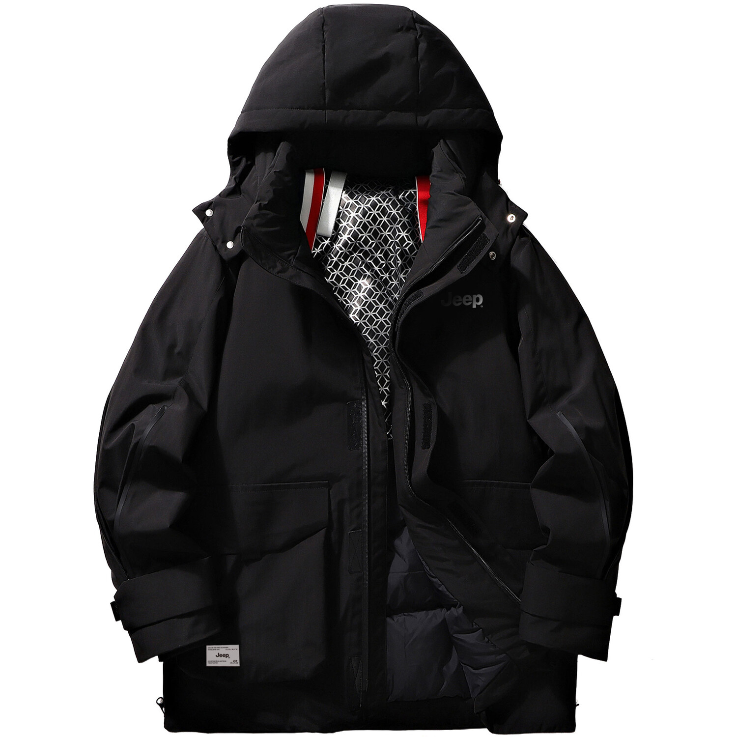 Пуховик унисекс Jeep, черный
Пуховик унисекс Jeep, черный