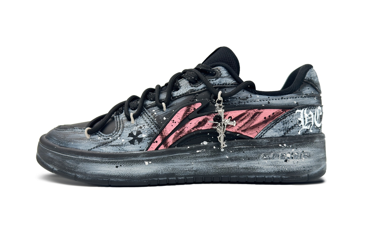 Лининг нескользящие амортизирующие износостойкие низкие скейтбордские туфли мужские Black Pink
Лининг нескользящие амортизирующие износостойкие низкие скейтбордские туфли мужские Black Pink