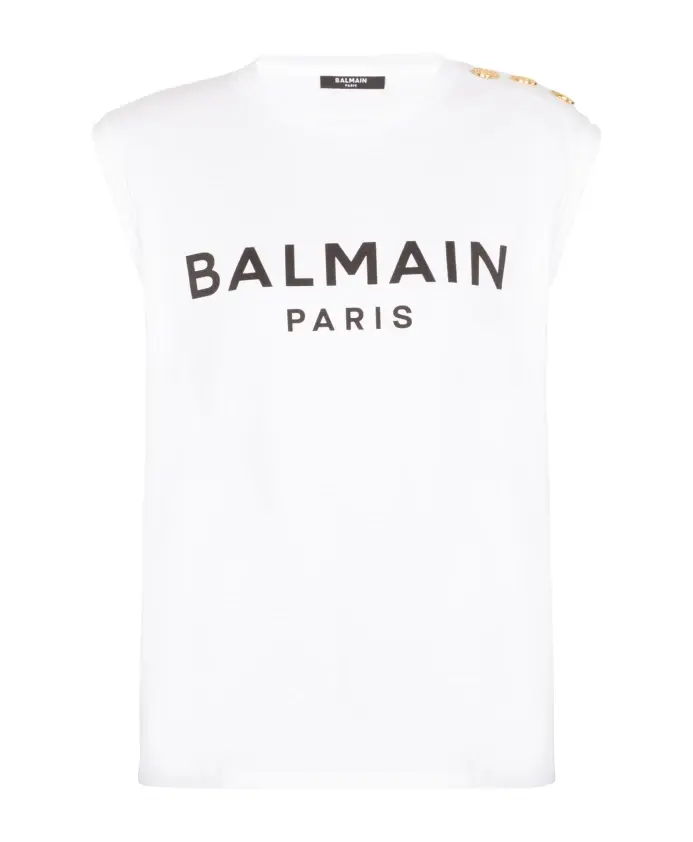 Футболка из эко хлопка с принтом логотипа Balmain, белый
Футболка из эко хлопка с принтом логотипа Balmain, белый