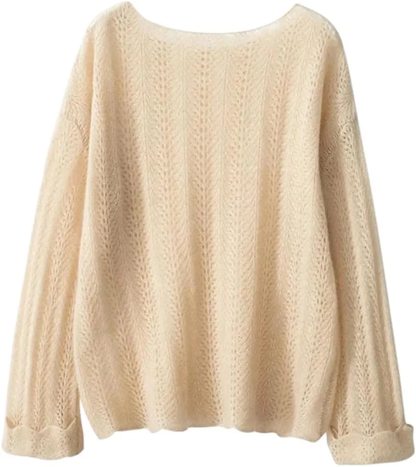 Женский свитер из кашемира с длинными рукавами и рюшами
Женский свитер из кашемира с длинными рукавами и рюшами